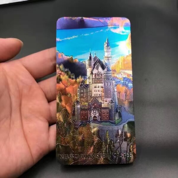 resin refrigerator stickers, wholesale aluminum foil stickers, new swan castle