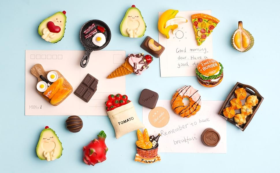 wholesale aiuwo refrigerator magnets for fridge magnets,cute magnets kitchen decoration kitchenware,perfect for refrigerators, whiteboards, maps and other magnetic items (a-food (5pcs)) factory & supplier oem