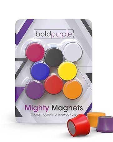 wholesale 8 extra strong magnets. white color. for glass boards, white boards and fridges. factory & supplier oem