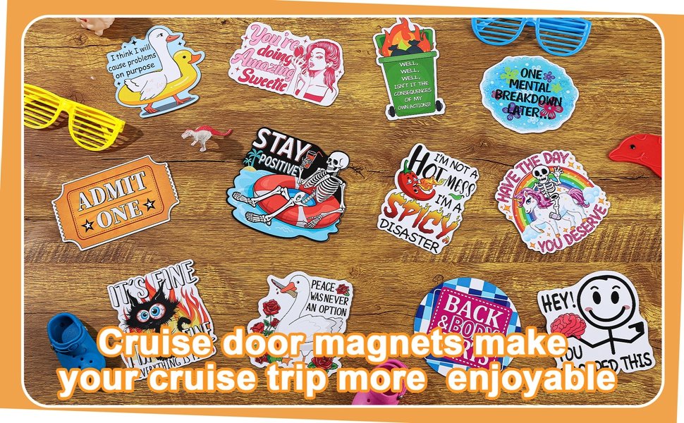 wholesale 12 pcs funny fridge magnets, cute meme refrigerator magnets fridge magnets adult duck dumpster word skull anime magnets for home office kitchen car decoration factory & supplier oem