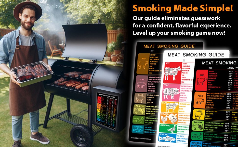 wholesale best meat temperature guide + butcher’s cuts chart magnet beef lamb pork veal doneness chicken turkey seafood usda internal temp. kitchen oven smoker grill accessories bbq grilling frying cooking gift factory & supplier oem