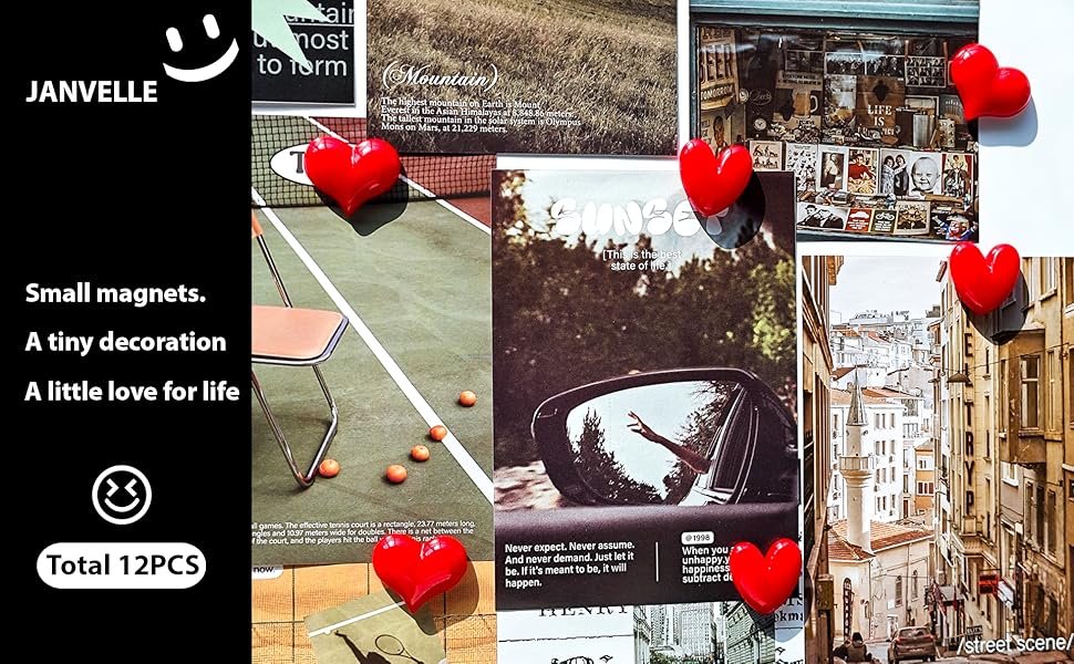 wholesale 12pcs cute heart refrigerator magnets,red color decorative magnets for fridge,1.26 * 0.95 inch,1.07 * 1.07 inch mix two love heart shapes,funny whiteboard pictures photos magnetic magnet set factory & supplier oem