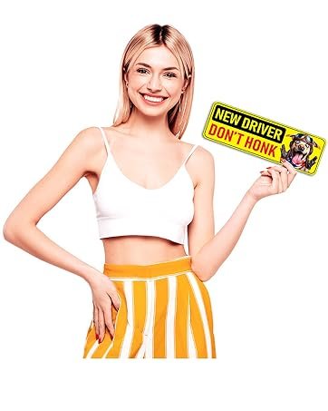 wholesale new driver magnet for car - funny animals 3-pack please be patient reflective magnetic bumper sticker set - removable novice rookie safety attention sign - weather-resistant - 10 x 3.5 inch factory & supplier oem