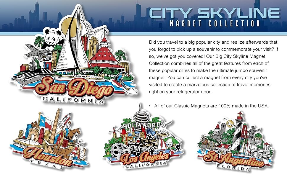 wholesale tampa, florida city magnet by classic magnets, collectible souvenirs made in the usa, 4.2