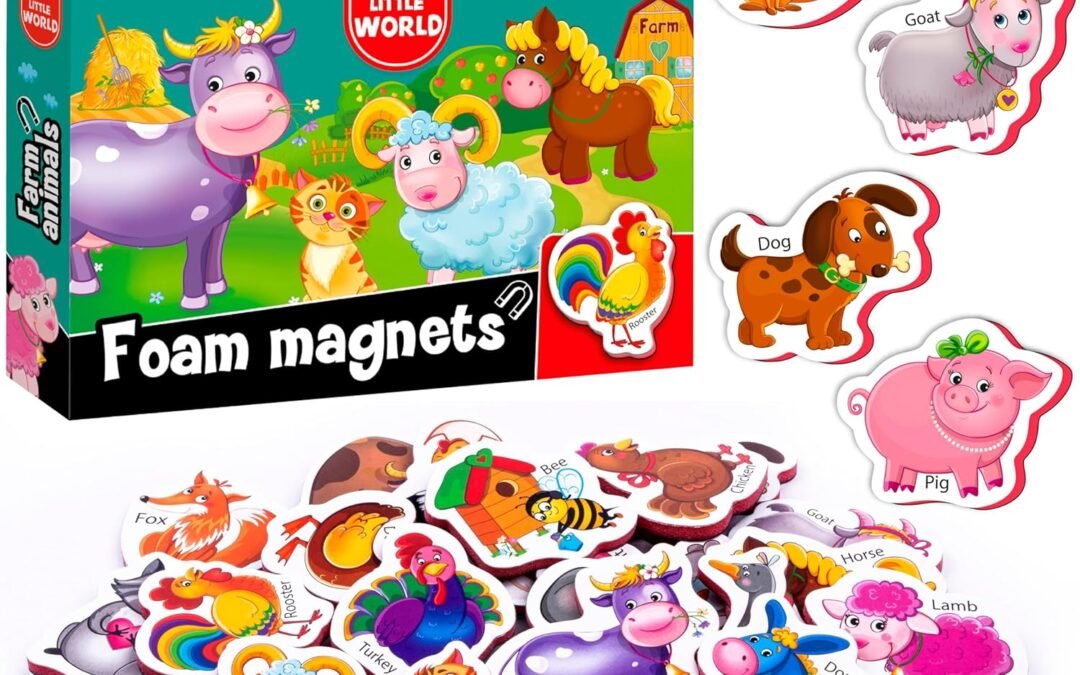 Wholesale Little World Large Set of 25 Foam Fridge Magnets for Toddlers 1-3 – Refrigerator Magnets for Kids – Baby Magnets for Refrigerator 1 Year Old – Farm Magnetic Animals – Animal Magnets for Toddlers 1-3 Factory & Supplier OEM