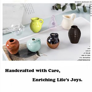 wholesale cute mini ceramic vase magnets for fridge, funny small plant magnets, tiny 3d plant vase for refrigerator decoration kitchen locker kitchen office (8 pack) factory & supplier oem