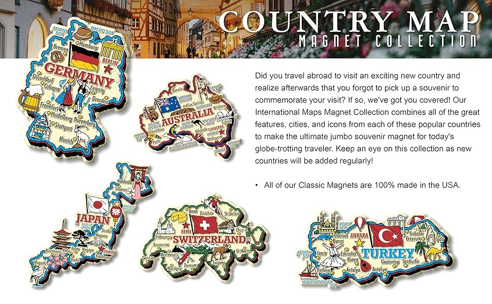 wholesale australia jumbo country map magnet by classic magnets, collectible souvenirs made in the usa factory & supplier oem
