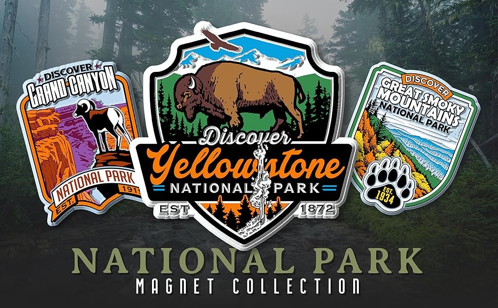 wholesale great smoky mountains national park entrance sign magnet by classic magnets, 4.1
