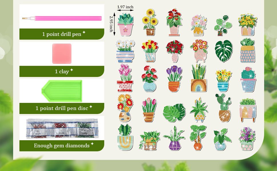 wholesale remuuly 30 pcs diamond painting magnets spring diamond art magnet kits for adults summer animal flower cupcake cow rhinestones refrigerator stickers for fridge diy crafts toy gifts(cupcake) factory & supplier oem