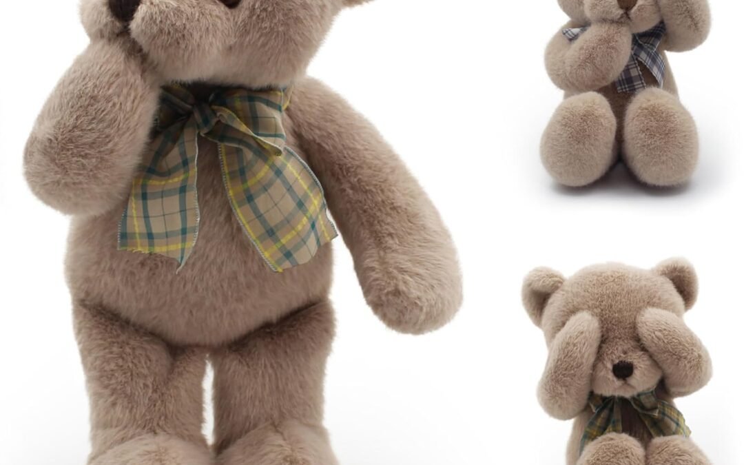 Wholesale Small Magnet Teddy Bear Stuffed Animal Cute Plush Toy for Girl 12″ (Gray) Factory & Supplier OEM