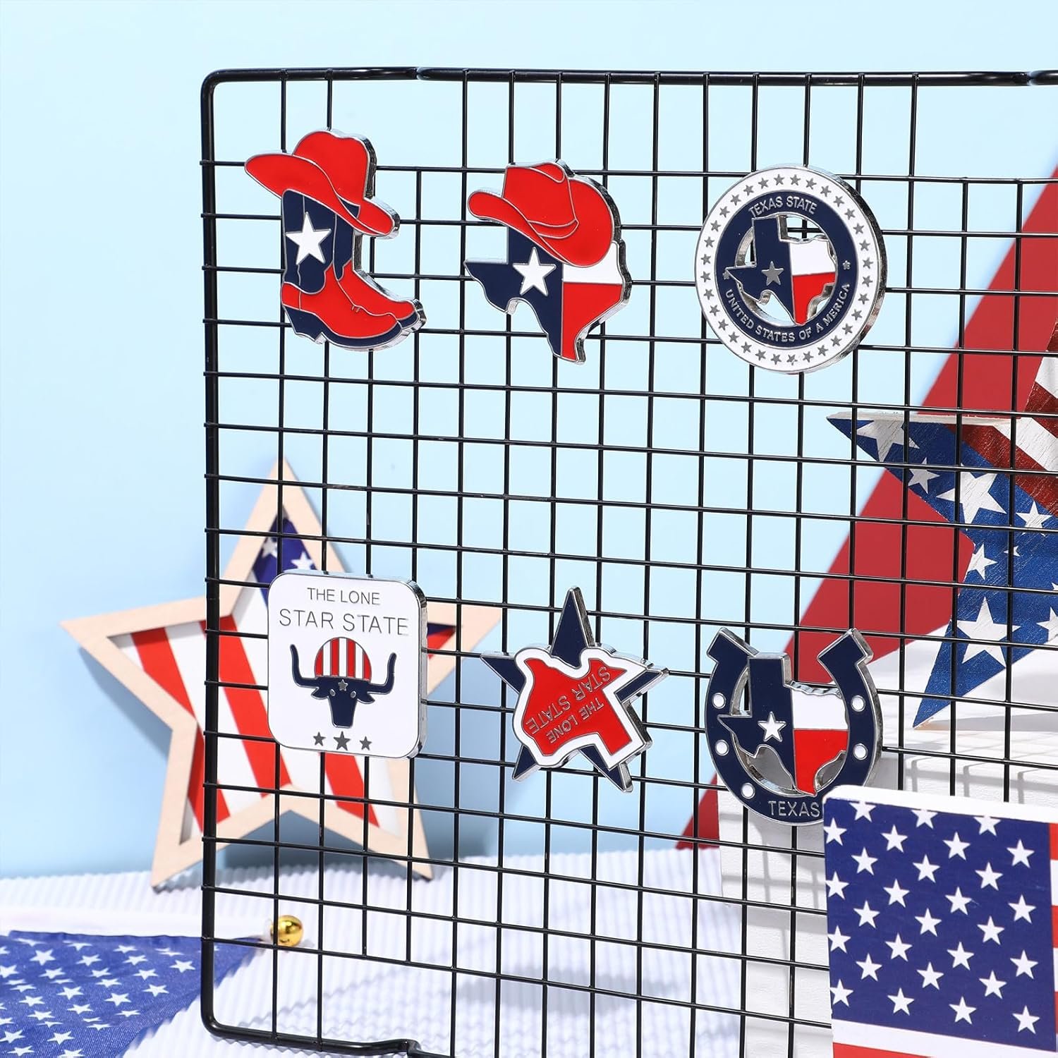 wholesale konohan texas magnet for refrigerator bulk metal magnet souvenirs gifts magnetic travel collectible decorative souvenirs for adults craft(texas 1,6 pcs) factory & supplier oem