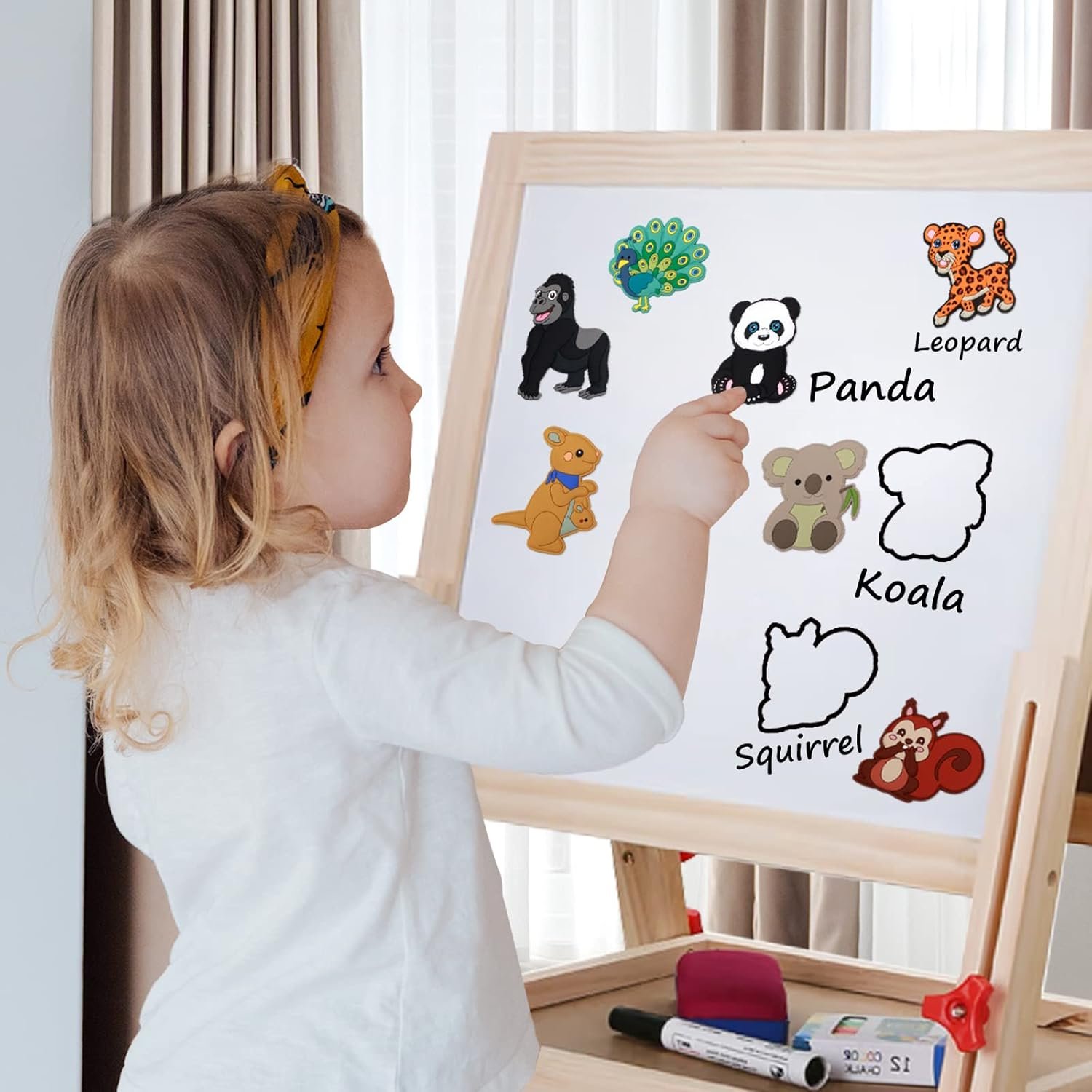 wholesale supineedo kids magnets for fridge, cute animals fridge magnet for toddlers 1 baby educational refrigerator magnets children gift, full back toddler magnets factory & supplier oem