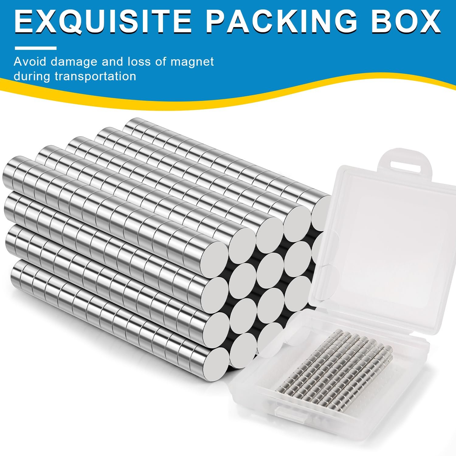 wholesale small magnets, 800 pack refrigerator magnets 3x3mm rare earth magnet neodymium magnet for crafts, whiteboard, kitchen cabinet factory & supplier oem