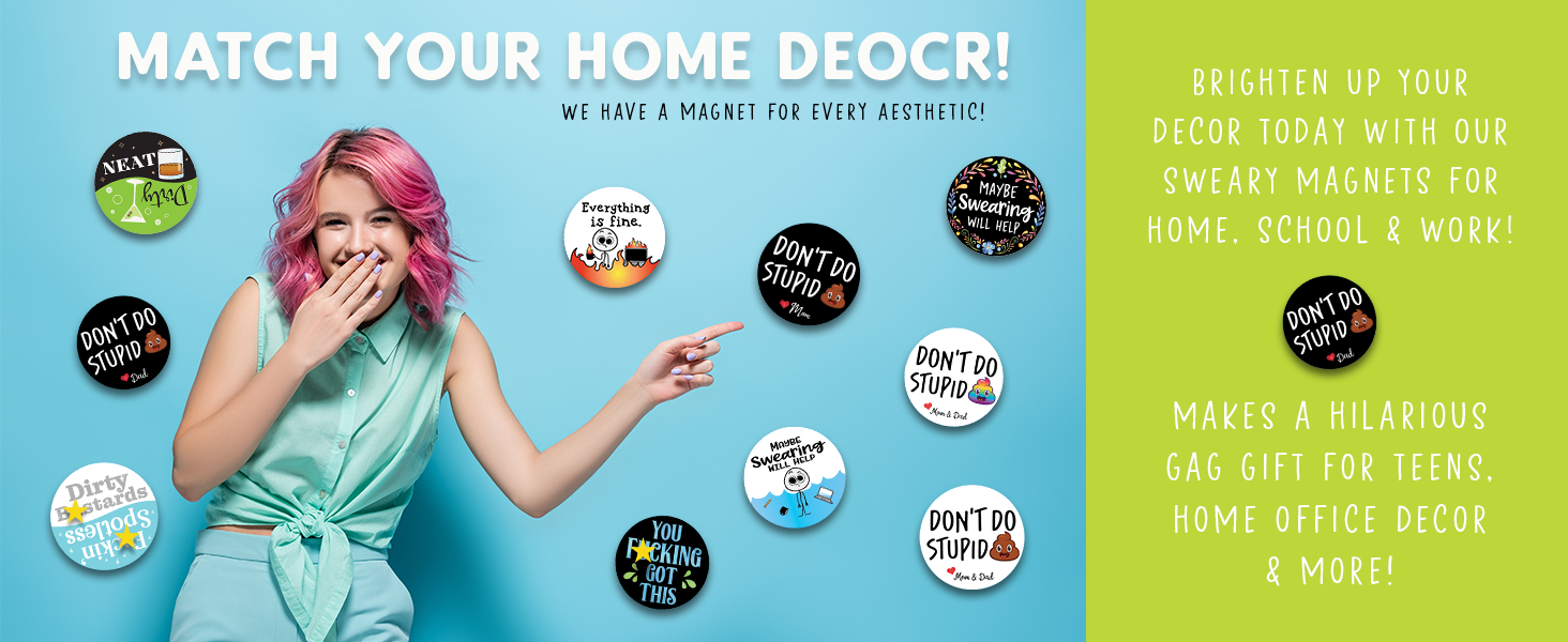 wholesale maybe swearing will help magnet for workspace decor - suitable for home, desks, lockers, and college spaces - ideal gift for friends, coworkers & family members - floral factory & supplier oem
