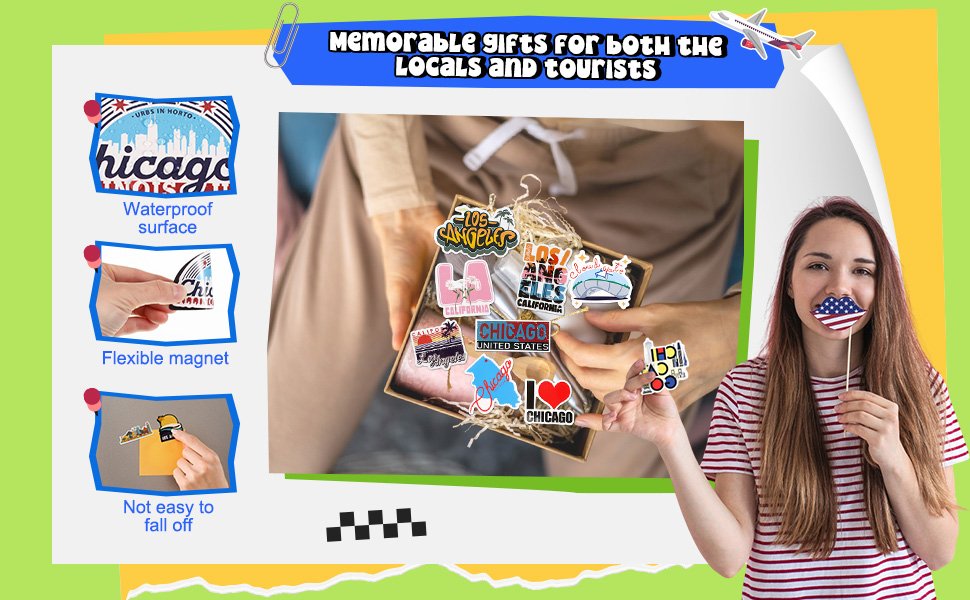 wholesale konohan 30 pcs los angeles souvenirs gifts los angeles magnet for refrigerator city magnetic fridge stickers for home decoration factory & supplier oem