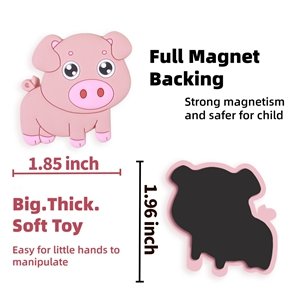 wholesale supineedo refrigerator magnets for kids, cute farm animals fridge magnet for toddlers 1-3 kids magnets for fridge baby educational gift, full back magnetic toddler magnets factory & supplier oem