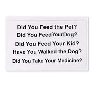 wholesale pet feeding reminder for dogs cats - magnetic sticker 3 times a day indication chart feed your pets, magnets and double sided tape, did you feed your dog cat fish kid? factory & supplier oem