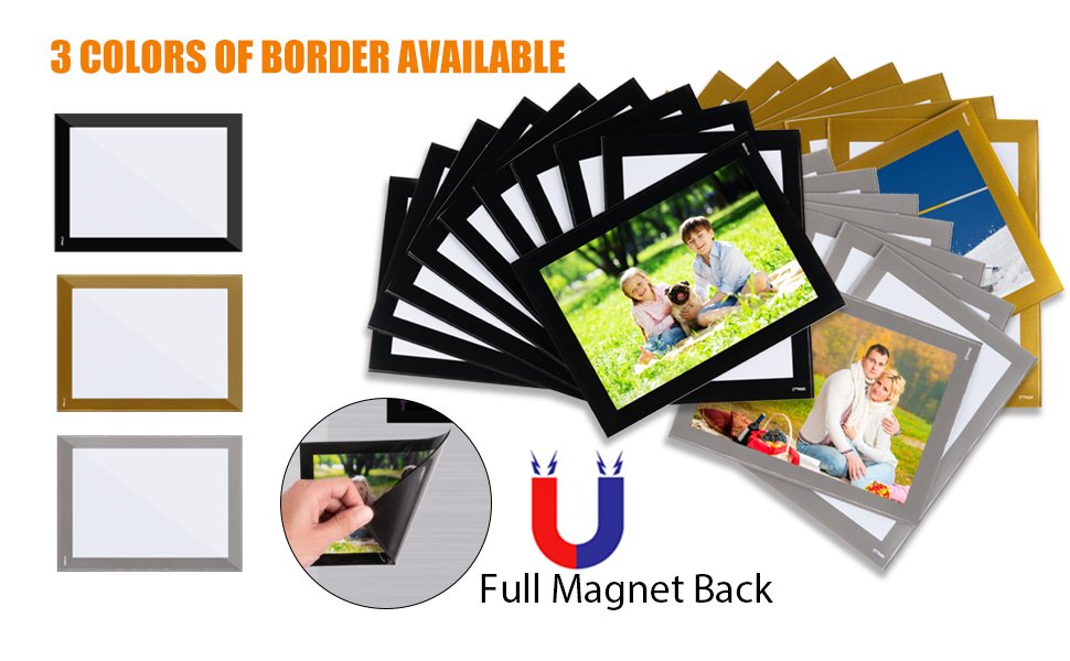 wholesale magnetic picture frames with black border(4