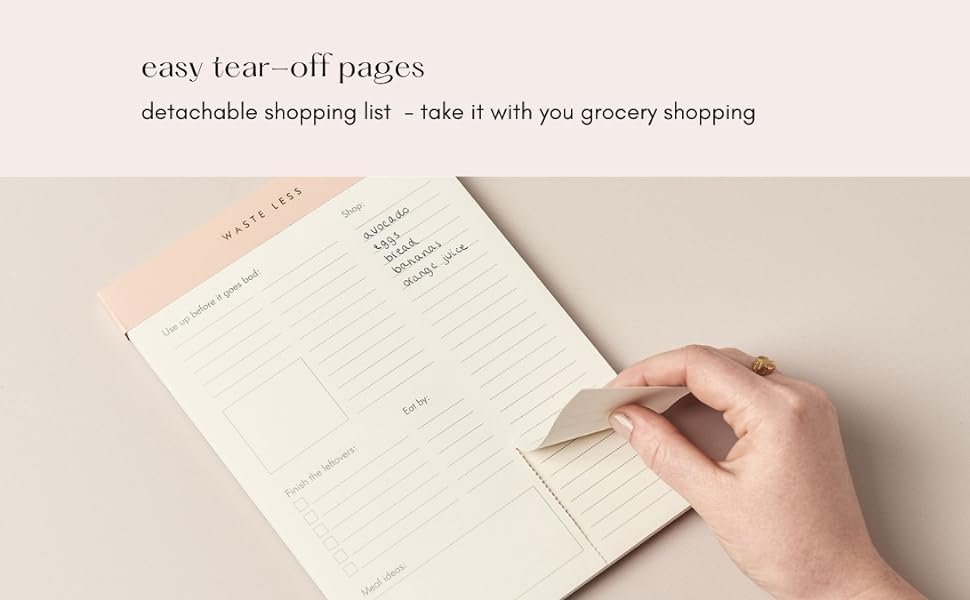 wholesale waste less - track perishables and reduce food waste, magnetic meal planner pad and grocery list, 52 tear-off pages, 8 x 6 inches factory & supplier oem