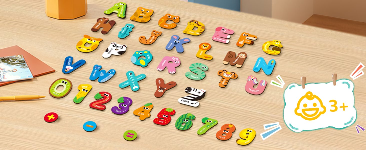 wholesale magnetic letters and numbers for kids, animal alphabet fridge magnets for toddlers, colorful abc magnetic letter refrigerator toys for preschool learning spelling factory & supplier oem