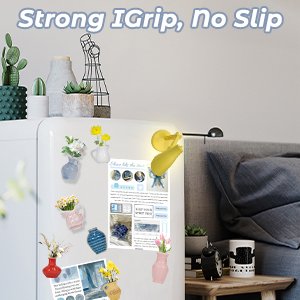 wholesale mini ceramic vase magnets for fridge, magnetic mini table lamp, funny small plant magnets,funny 3d plant vase for refrigerator decoration in kitchen, locker, or office(8 pack+1) factory & supplier oem