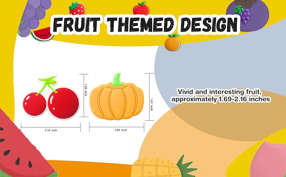 wholesale waterproof pvc refrigerator magnet stickers - cut fruit design strong hold for photos notes & decorations factory & supplier oem