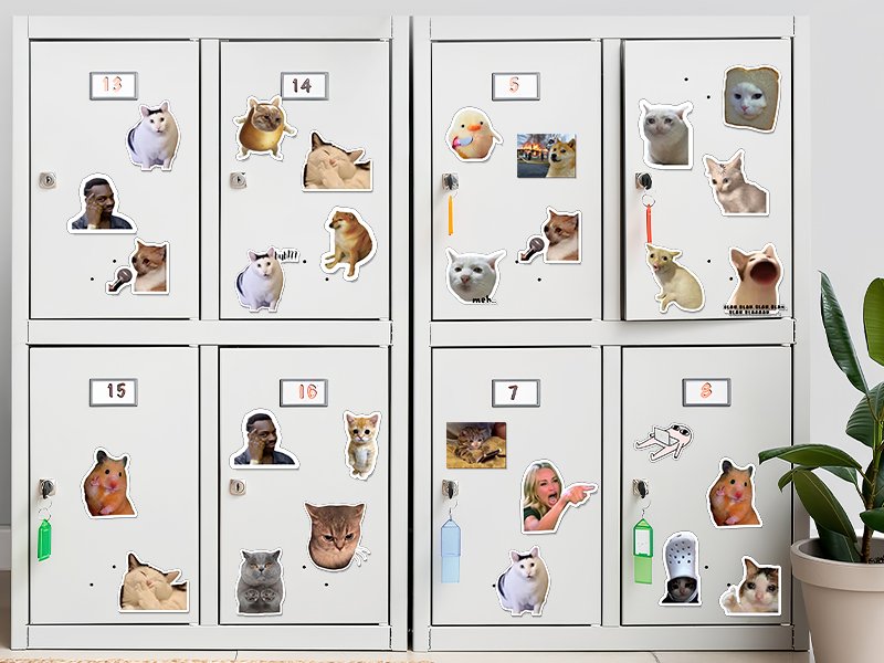 wholesale 24pcs funny magnets for fridge cat meme magnets cool magnet set crying cat dog hamster duck magnets for gaming kitchen home decor refrigerator car office cabinet dishwasher and whiteboard accessories factory & supplier oem