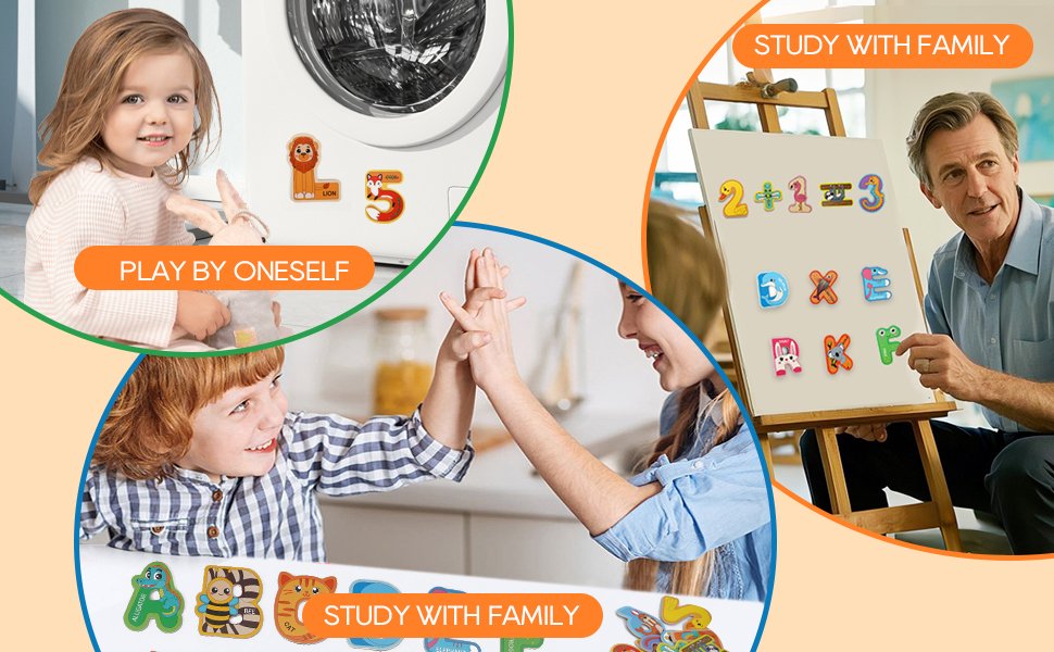 wholesale large wooden magnet alphabet letters for kids - cute animal magnetic letters for fridge magnetic abc for classroom kids gift preschool 3 4 5 years old factory & supplier oem