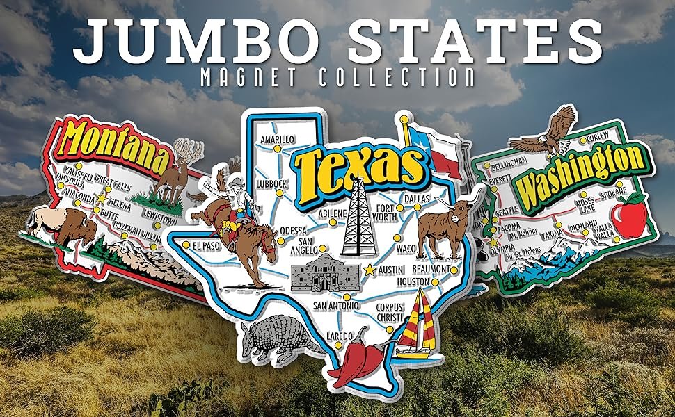 wholesale california jumbo state magnet by classic magnets, 3.9