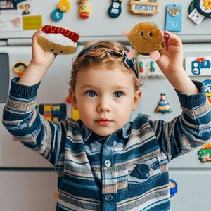 wholesale 5pcs decorative magnets, funny hamburger family, strong fridge magnets, cute refrigerator magnets for home, office, kitchen accessories, whiteboard, locker, classroom, map christmas factory & supplier oem