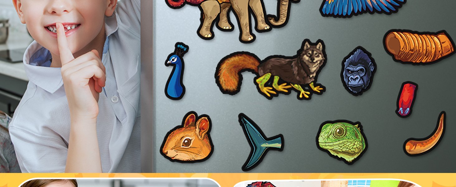 wholesale 134pcs cryptid construction kit funny animals fridge magnets for kid creature creation magnetic toys for toddlers educational monster refrigerator magnets for whiteboard baby children gift learning factory & supplier oem
