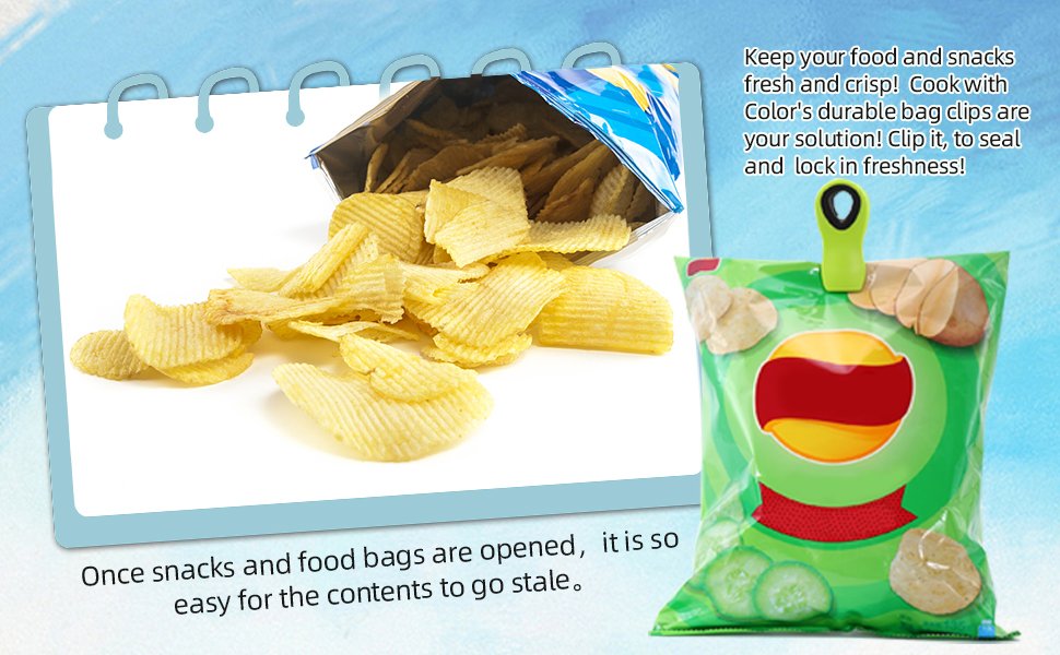 wholesale 18 pack magnetic bag clips - assorted bright colors for food storage & fridge organization factory & supplier oem