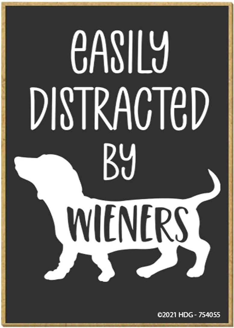 wholesale honey dew gifts, distracted by wieners, 2.5 inch by 3.5 inch, locker decorations, fridge magnets, decorative funny magnets, dachshund gifts, dachshund decor, 754055 factory & supplier oem
