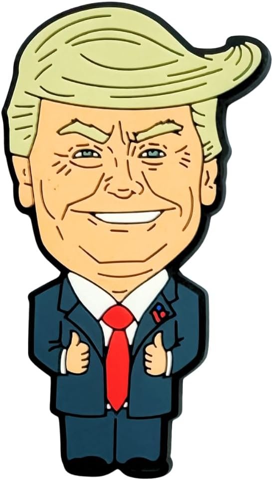 wholesale 3-inch donald trump magnet [1-pack]: custom made political satire cartoon for fridges, lockers, and whiteboards - durable and hilariously unique design factory & supplier oem