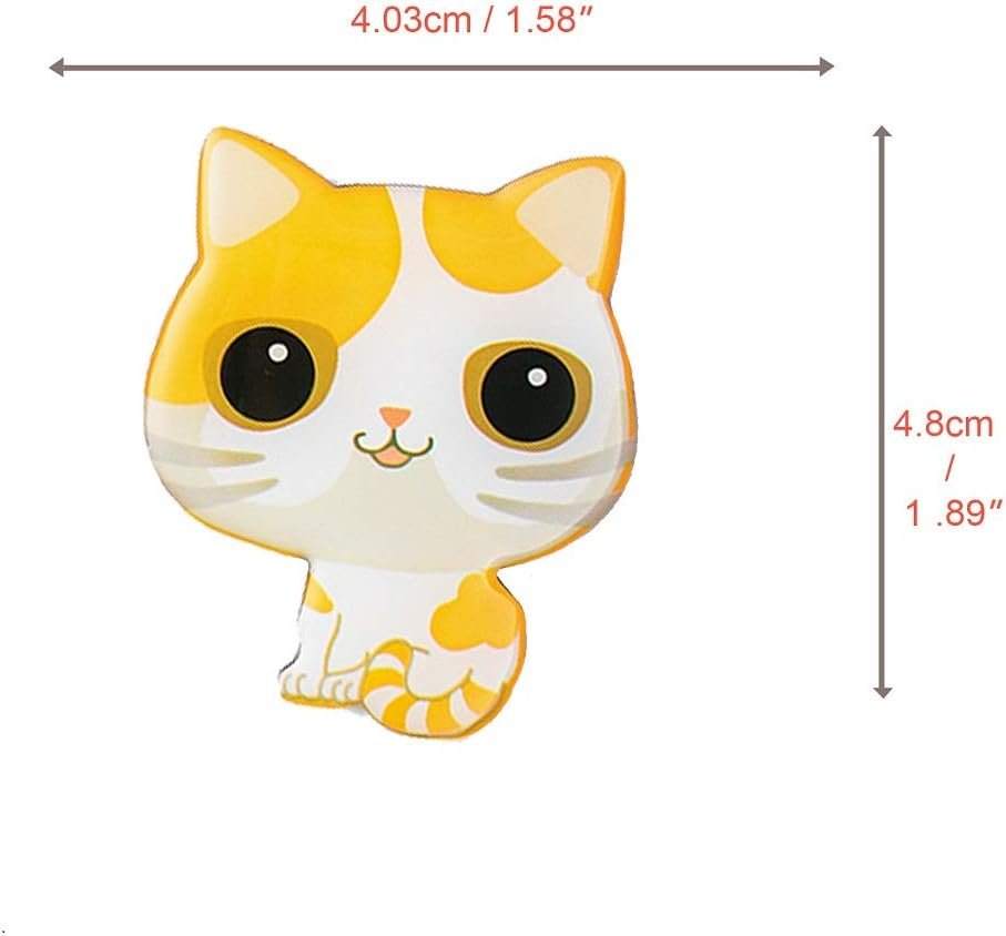 wholesale 6-pack fridge magnets for kids adults refrigerator magnets cute cats ornament funny decor for kitchen office classroom whiteboard lockers, magnet set ideal gift by morcart (6pcs-cat) factory & supplier oem