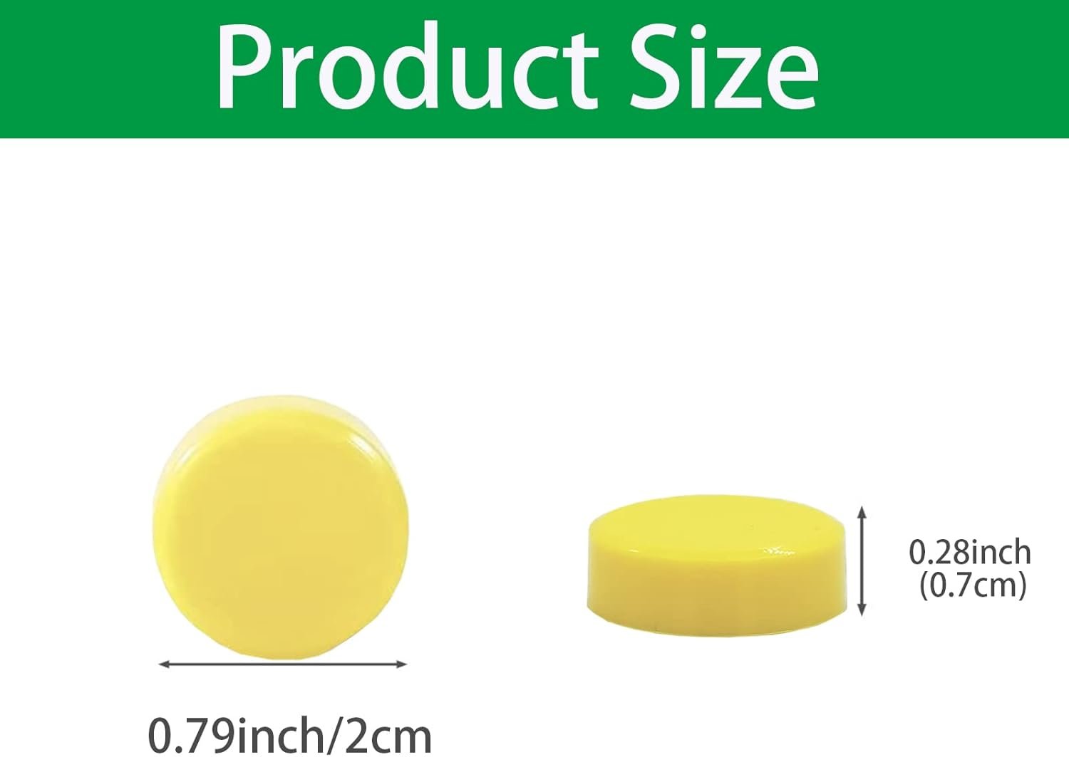 wholesale zdzblx 30 pack fridge magnets - strong, heavy duty, mini round magnets for refrigerator, whiteboard, locker, kitchen, office, classroom (yellow) factory & supplier oem