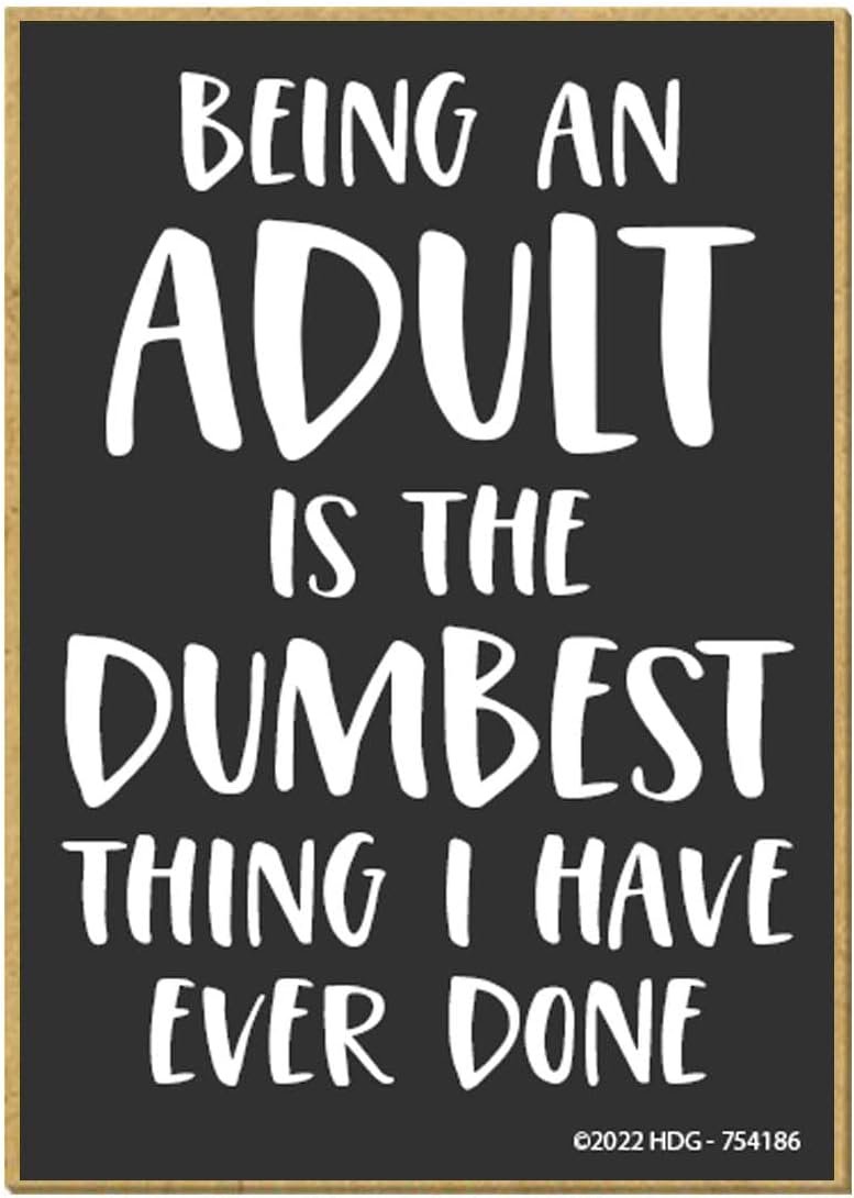 wholesale honey dew gifts, being an adult is the dumbest thing i have ever done, 2.5 inch by 3.5 inch, locker decorations, refrigerator magnets for adults, adulting gift, funny decor, 754186 factory & supplier oem