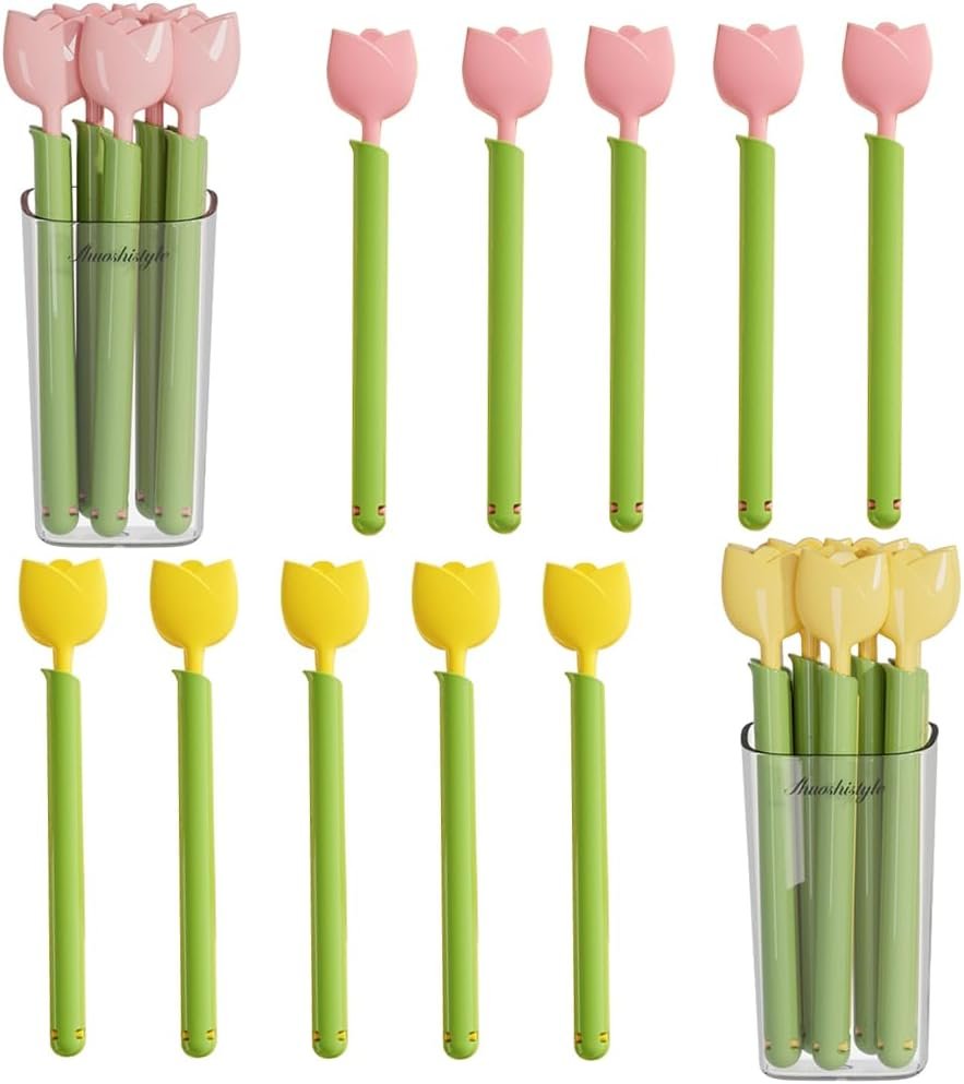 wholesale magnetic refrigerator sealing clip,cute tulip shaped food packages clips，chip clips with magnet storage box fridge magnets, food freshness bag clip kitchen accessories,2 pieces of 10 factory & supplier oem