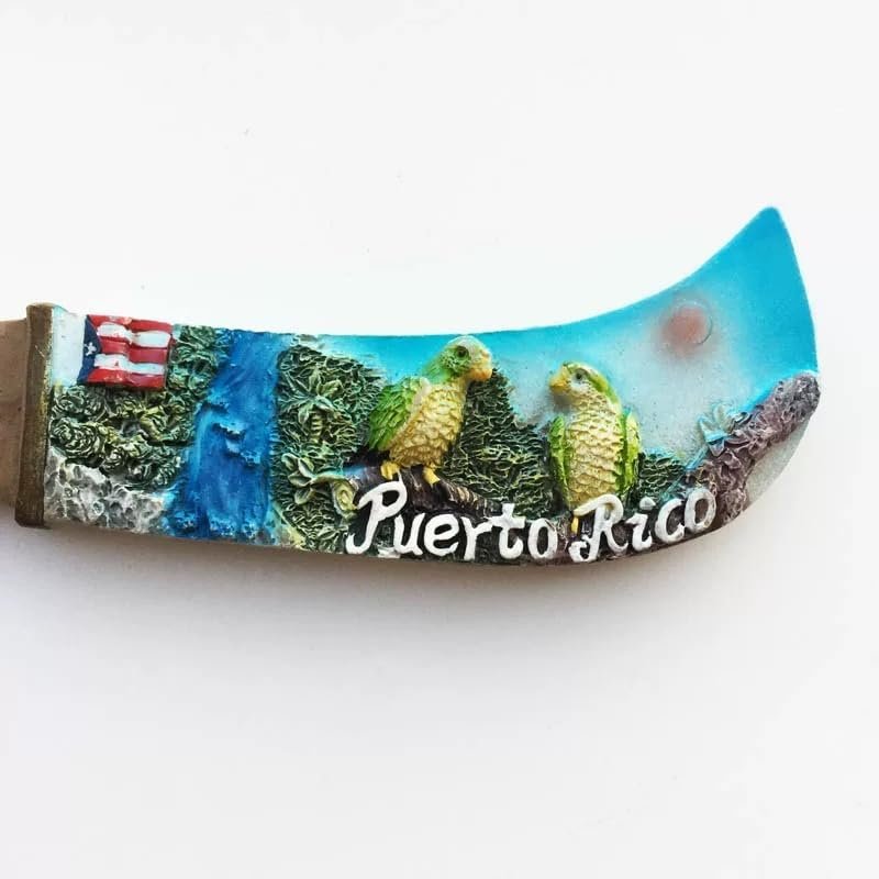 wholesale handcrafted puerto rico knife shaped fridge magnet, unique puerto rican souvenir & creative travel gift factory & supplier oem
