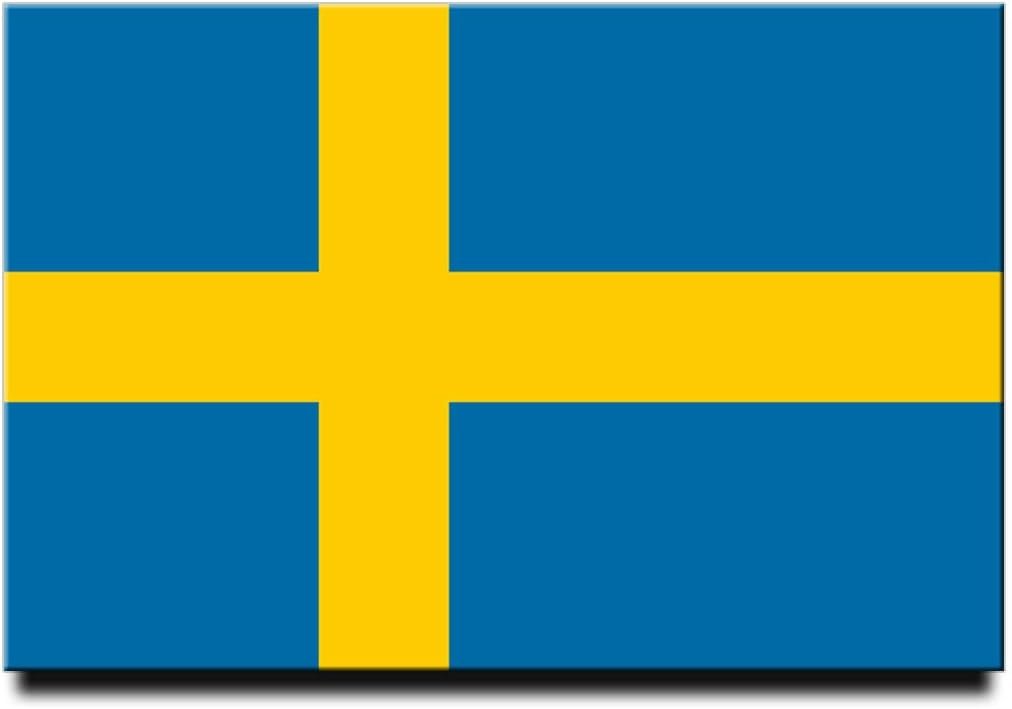 wholesale sweden flag fridge magnet stockholm travel souvenir factory & supplier oem