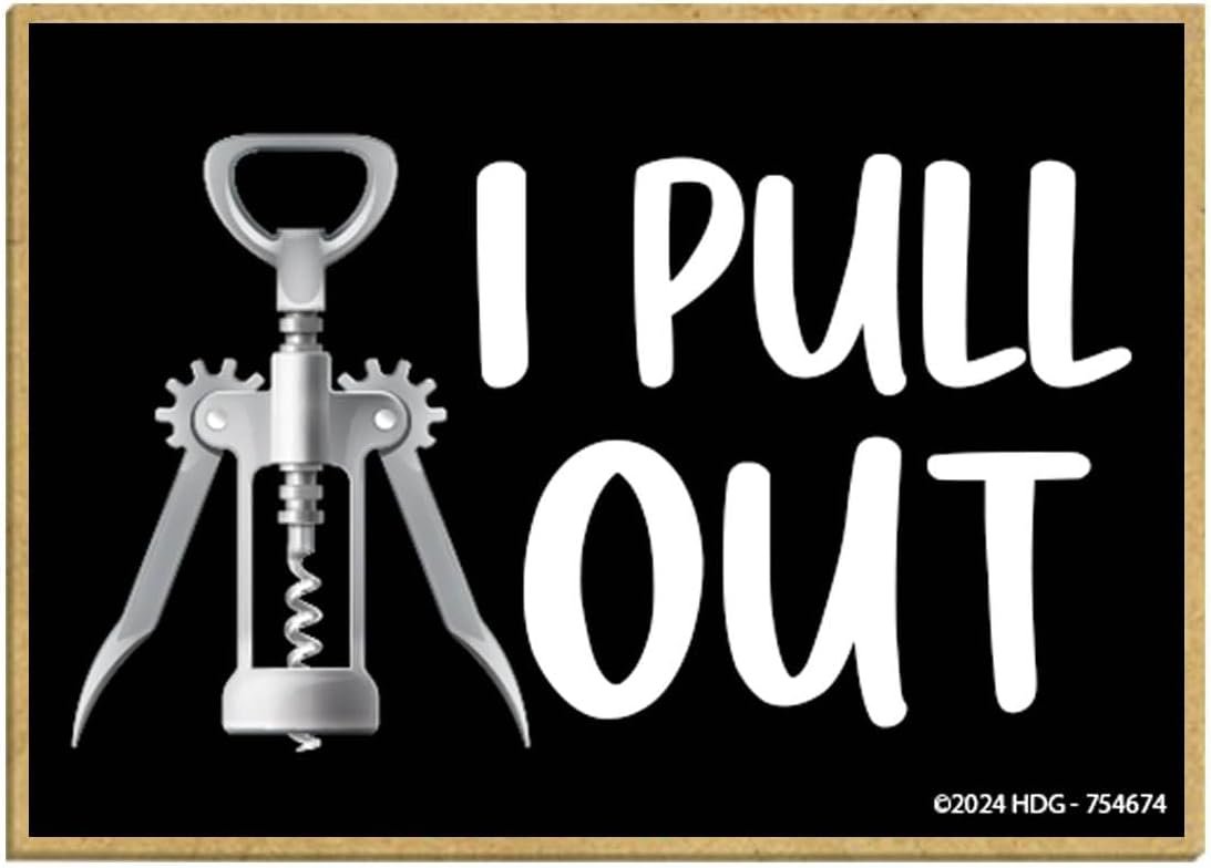 wholesale honey dew gifts, i pull out, fridge magnets, funny magnets, bar magnet, kitchen gifts for women, wine lover gifts for women, bottle opener corkscrew wine decor, 3.5 inch by 2.5 inch, 754674 factory & supplier oem