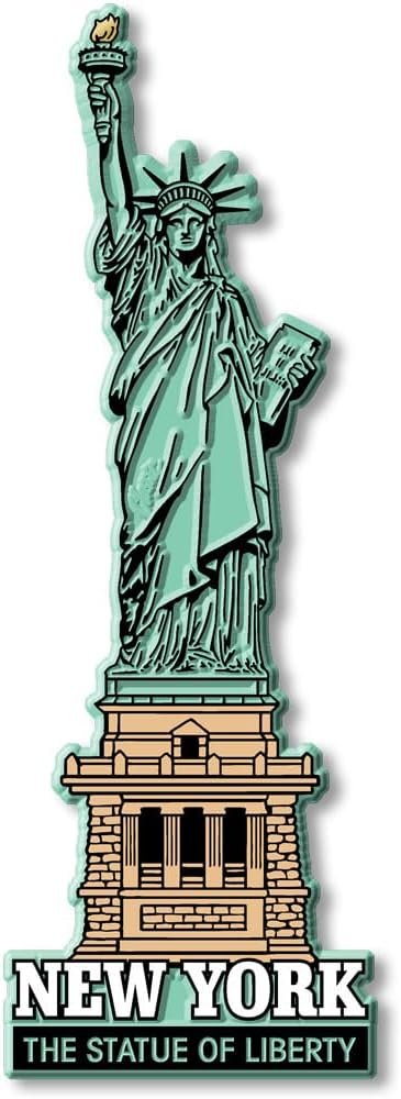 wholesale new york city statue of liberty jumbo magnet by classic magnets, collectible souvenirs made in the usa factory & supplier oem