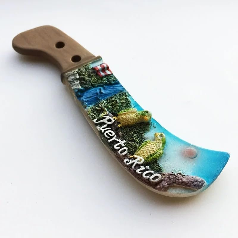 wholesale handcrafted puerto rico knife shaped fridge magnet, unique puerto rican souvenir & creative travel gift factory & supplier oem