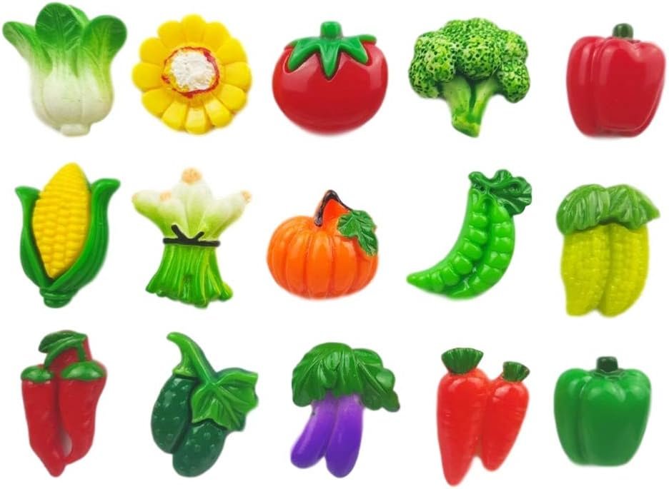 wholesale resin fridge magnet set refrigerator magnetic sticker whiteboard home kitchen decoration office supplies souvenir (fruits and vegetables) factory & supplier oem