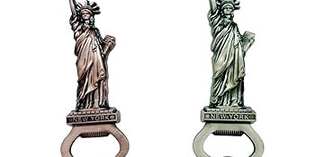 wholesale 10 pack multicolor bundle nyc metal refrigerator fridge magnets new york souvenir empire state building, skylines, statue of liberty, big apple, usa flag, fridge magnet bottle opener (color may vary) factory & supplier oem