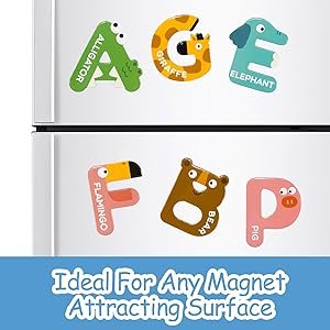 wholesale jcren jumbo magnetic letters animals alphabet toys,fridge magnets stick large abc alphabet uppercase toy set preschool learning spelling refrigerator gift for 3 4 5 year old toddler kids boys girls factory & supplier oem