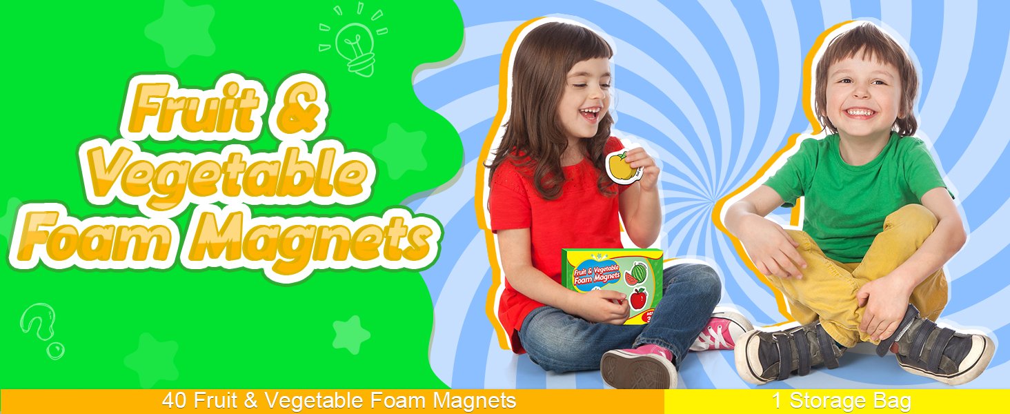 wholesale 40 magnetic food set - fridge magnets for kids, toddlers & preschool classroom - fruits & veggie toys for learning & speech therapy factory & supplier oem
