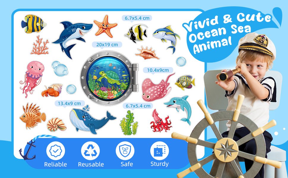 wholesale kanayu 24 pcs cruise door decorations magnetic ocean cruise door magnet sea animals magnet stickers fish turtle crab shark magnets for refrigerator cruise door car carnival party supplies decoration factory & supplier oem