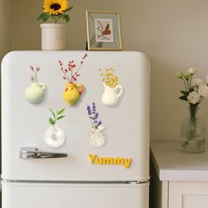 wholesale cute mini vase magnets for fridge - funny small plant magnets, tiny 3d ceramic vase fridge kitchen, office & refrigerator decor factory & supplier oem