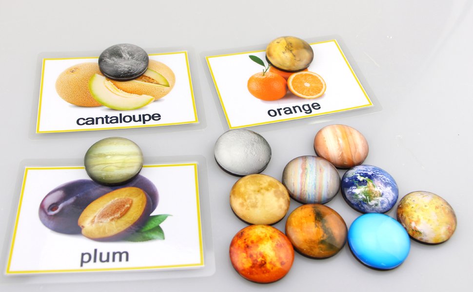 wholesale planetary refrigerator magnets - 12 pack fridge magnets, 1.35 inches diameter, best housewarming home decorations gift. factory & supplier oem